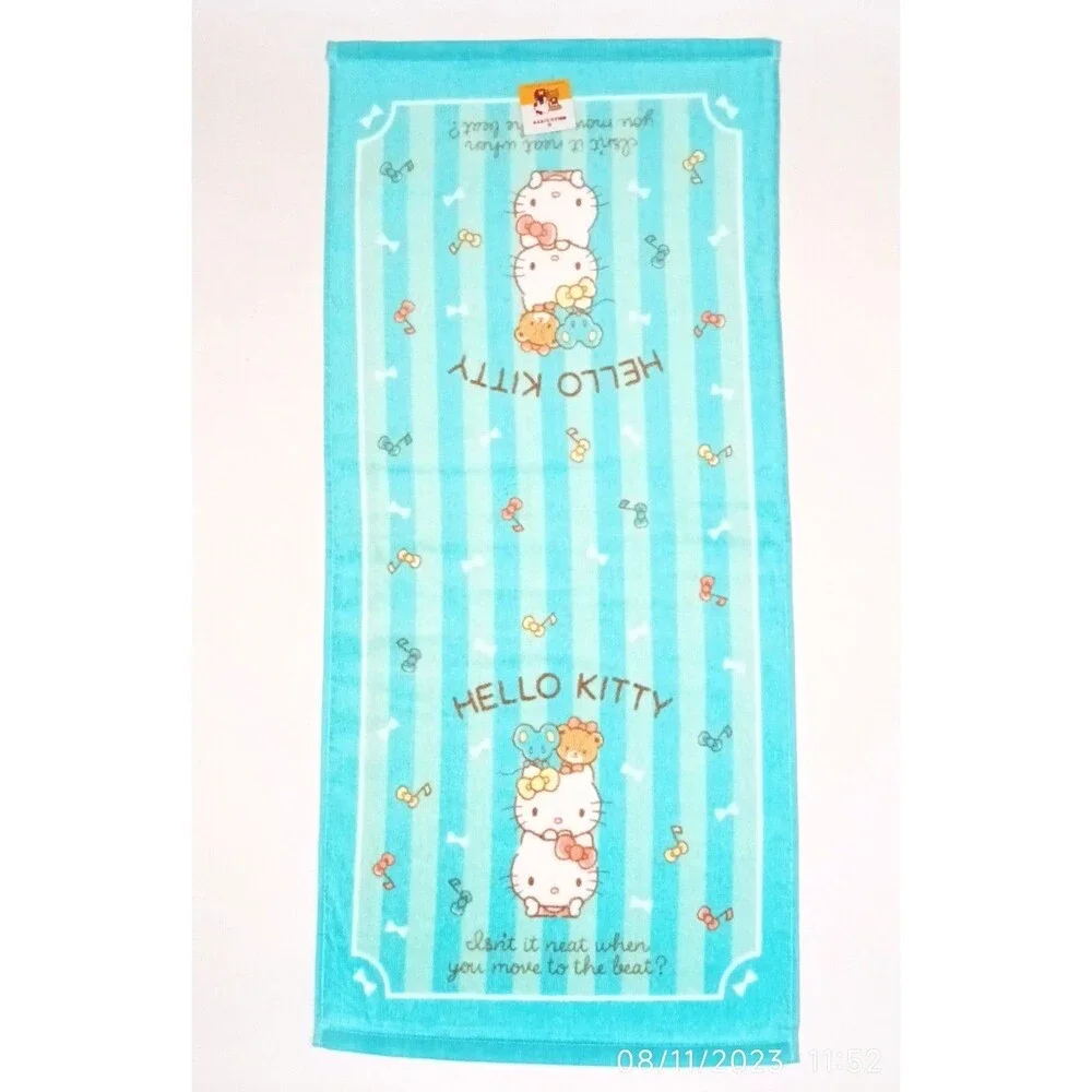 Hello kitty and Mimi sanrio face towel